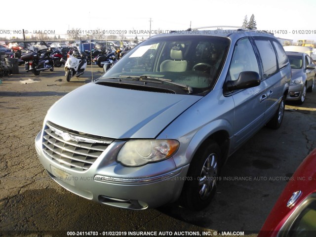 2C8GP64LX5R116657 - 2005 CHRYSLER TOWN & COUNTRY LIMITED BLUE photo 2