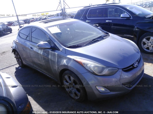 KMHDH4AE4CU292871 - 2012 HYUNDAI ELANTRA GLS/LIMITED GRAY photo 1