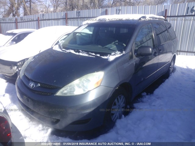 5TDZA23C56S436709 - 2006 TOYOTA SIENNA CE/LE BLUE photo 2