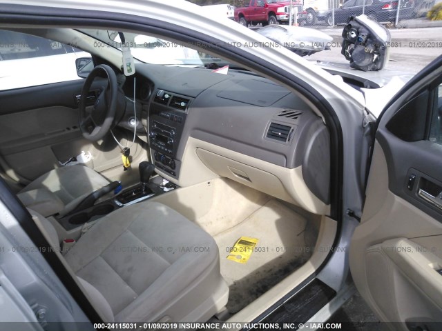 3FAHP06Z18R243595 - 2008 FORD FUSION S TAN photo 5