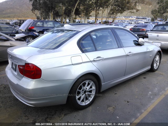 WBAPK5C52AA651412 - 2010 BMW 328 XI SULEV SILVER photo 4