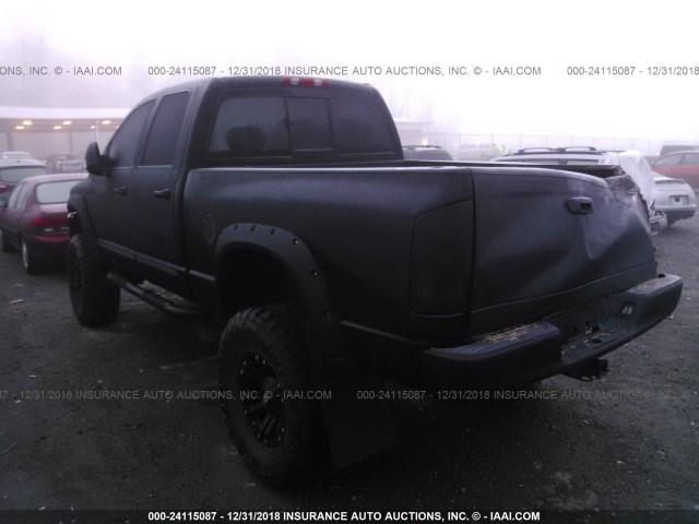 3D7KS28D25G820403 - 2005 DODGE RAM 2500 ST/SLT BLACK photo 3