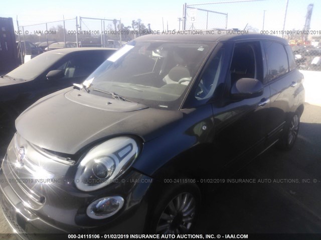 ZFBCFABH4EZ013084 - 2014 FIAT 500L EASY BLACK photo 2