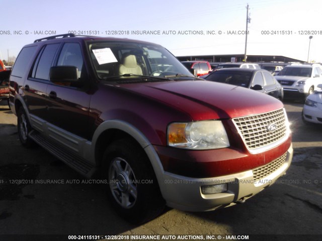 1FMFU18535LA10740 - 2005 FORD EXPEDITION EDDIE BAUER RED photo 1