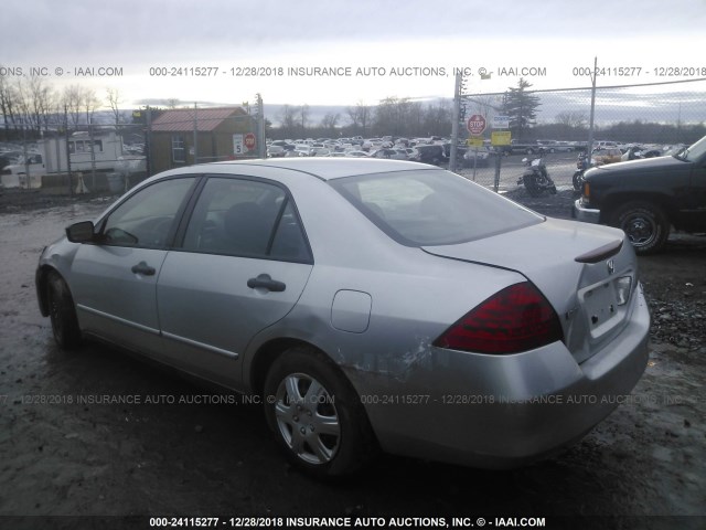 1HGCM561X6A016662 - 2006 HONDA ACCORD VALUE SILVER photo 3