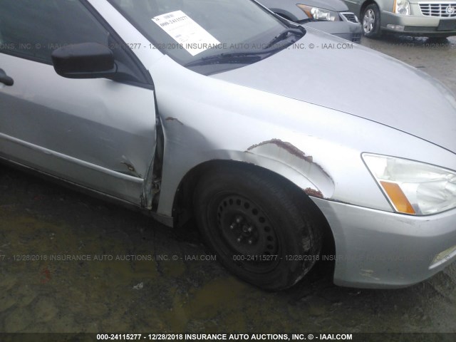 1HGCM561X6A016662 - 2006 HONDA ACCORD VALUE SILVER photo 6