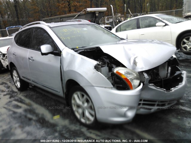 JN8AS5MT3DW521155 - 2013 NISSAN ROGUE S/SV SILVER photo 1