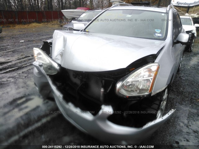 JN8AS5MT3DW521155 - 2013 NISSAN ROGUE S/SV SILVER photo 6