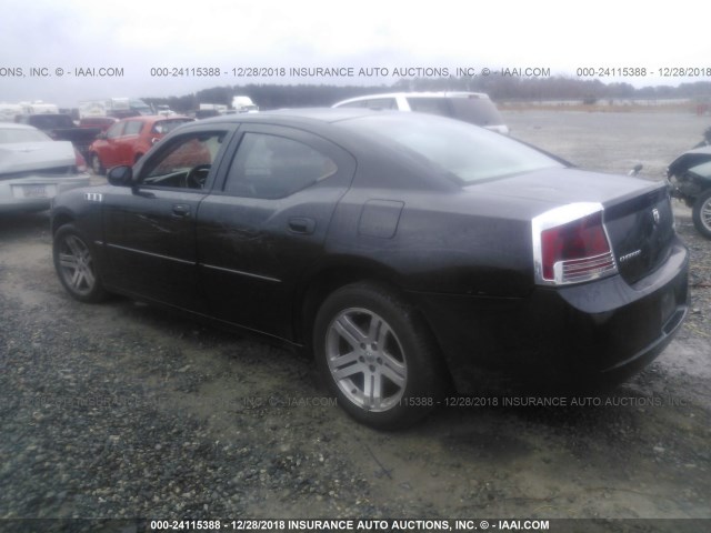 2B3KA53H06H495469 - 2006 DODGE CHARGER R/T BLACK photo 3