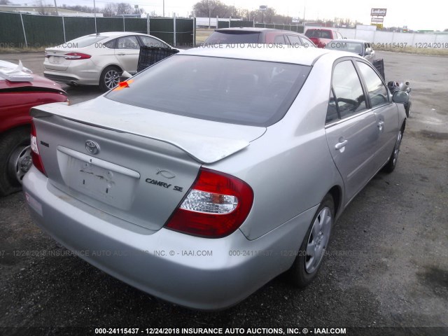 4T1BE32K54U270779 - 2004 TOYOTA CAMRY LE/XLE/SE SILVER photo 4