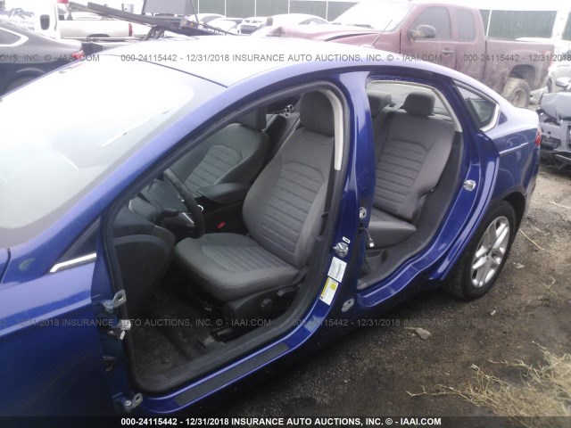 3FA6P0G78GR396123 - 2016 FORD FUSION S BLUE photo 6