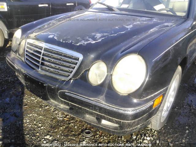 WDBJF83J71X047250 - 2001 MERCEDES-BENZ E 430 BLACK photo 6