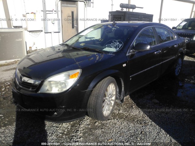 1G8ZV57737F128789 - 2007 SATURN AURA XR BLACK photo 2