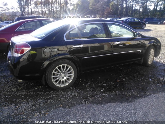 1G8ZV57737F128789 - 2007 SATURN AURA XR BLACK photo 4