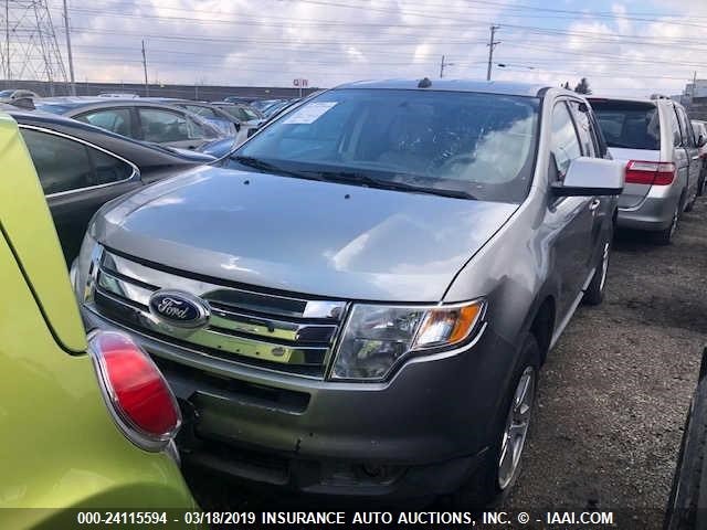 2FMDK48C38BA18127 - 2008 FORD EDGE SEL SILVER photo 2