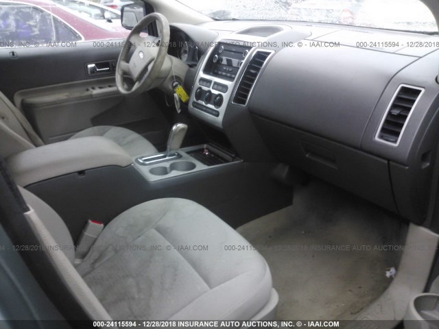 2FMDK48C38BA18127 - 2008 FORD EDGE SEL SILVER photo 5