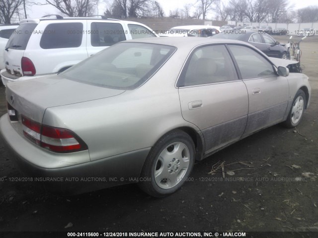 JT8BF28G6Y5093897 - 2000 LEXUS ES 300 GOLD photo 4