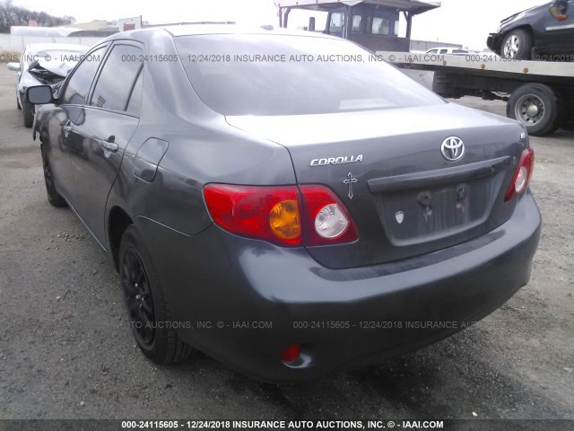 JTDBL40E49J040883 - 2009 TOYOTA COROLLA LE/XLE BLACK photo 3