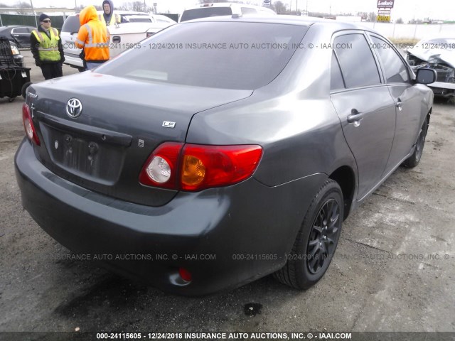 JTDBL40E49J040883 - 2009 TOYOTA COROLLA LE/XLE BLACK photo 4