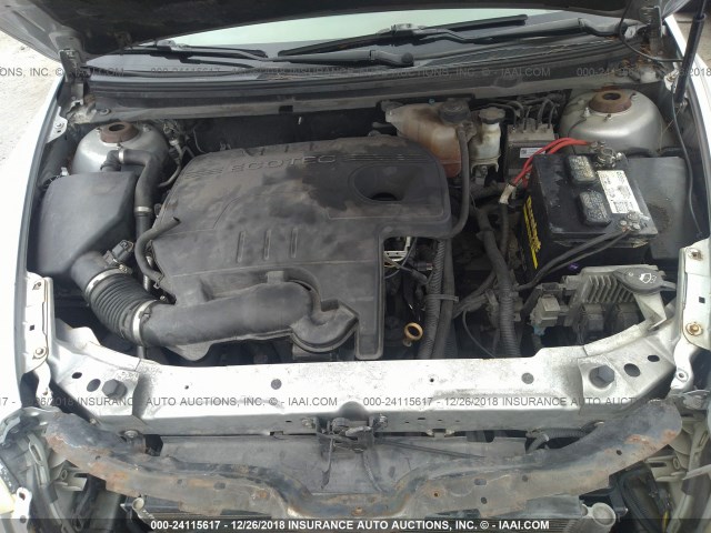 1G1ZB5EB4AF208608 - 2010 CHEVROLET MALIBU LS 银色 照片 10