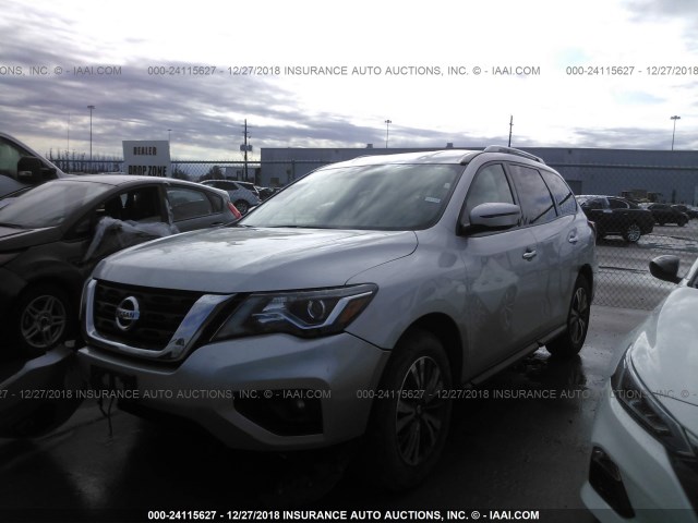 5N1DR2MN1HC679095 - 2017 NISSAN PATHFINDER S/SV/SL/PLATINUM SILVER photo 2