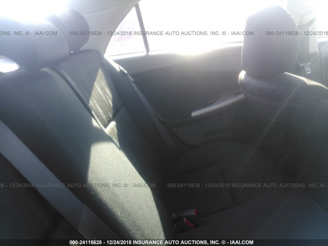 5YFBU4EE0CP008070 - 2012 TOYOTA COROLLA S/LE ვერცხლისფერი ფოტო 8