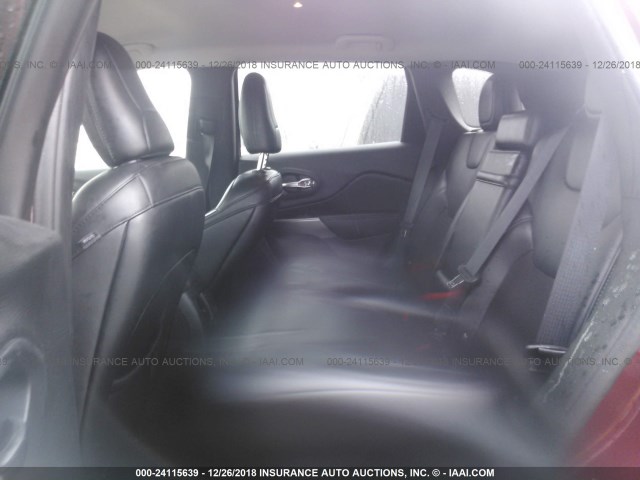 1C4PJMLB9KD181529 - 2019 JEEP CHEROKEE MAROON photo 8