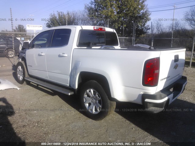 1GCGSCEN2J1155935 - 2018 CHEVROLET COLORADO LT WHITE photo 3