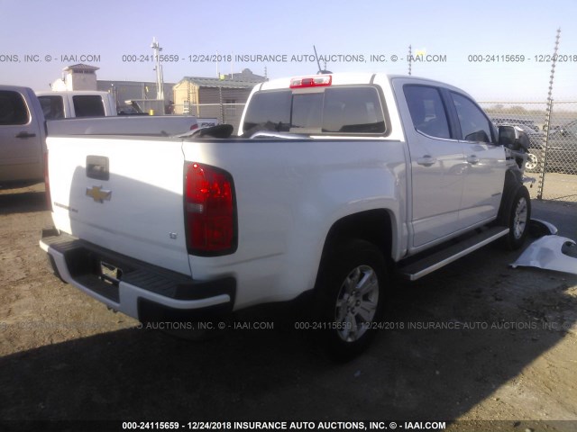 1GCGSCEN2J1155935 - 2018 CHEVROLET COLORADO LT WHITE photo 4