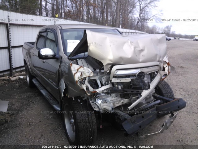 5TBET341X6S505530 - 2006 TOYOTA TUNDRA DOUBLE CAB SR5 TAN photo 1