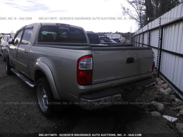 5TBET341X6S505530 - 2006 TOYOTA TUNDRA DOUBLE CAB SR5 TAN photo 3