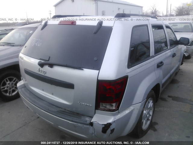 1J4GR48K45C577826 - 2005 JEEP GRAND CHEROKEE LAREDO/COLUMBIA/FREEDOM 银色 照片 4