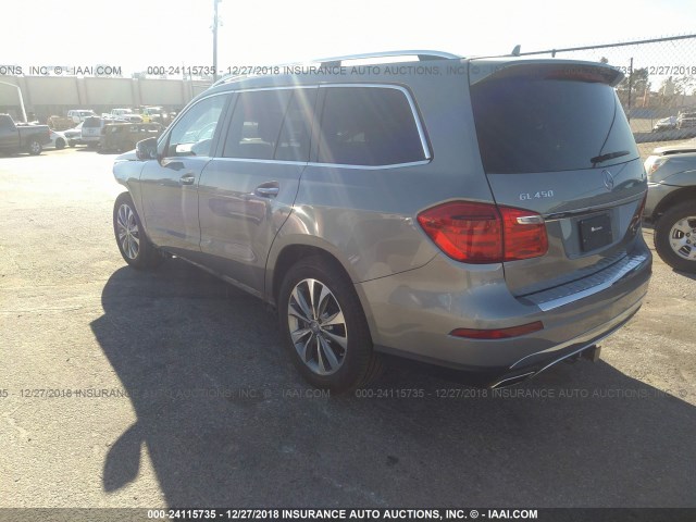 4JGDF6EE6GA649759 - 2016 MERCEDES-BENZ GL 450 4MATIC GRAY photo 3