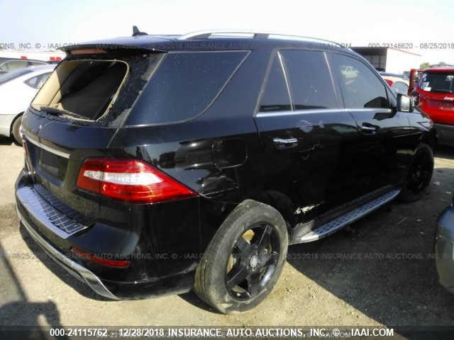 4JGDA5JB4EA312850 - 2014 MERCEDES-BENZ ML 350 BLACK photo 4