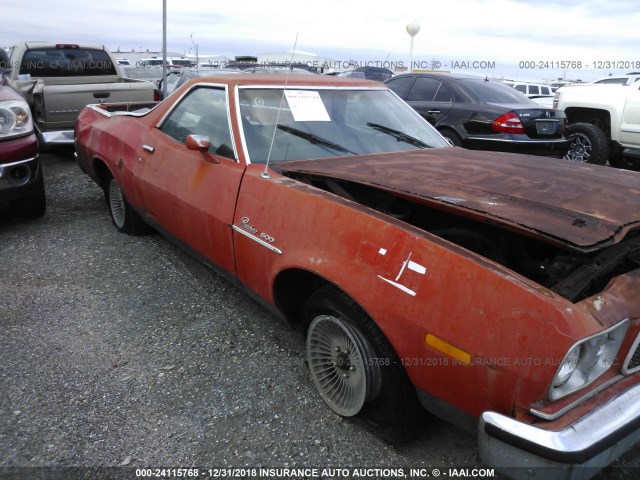 3A47S173107 - 1973 FORD RANCHERO ORANGE photo 6