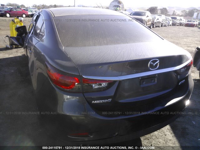 JM1GJ1U55G1461366 - 2016 MAZDA 6 SPORT GRAY photo 3