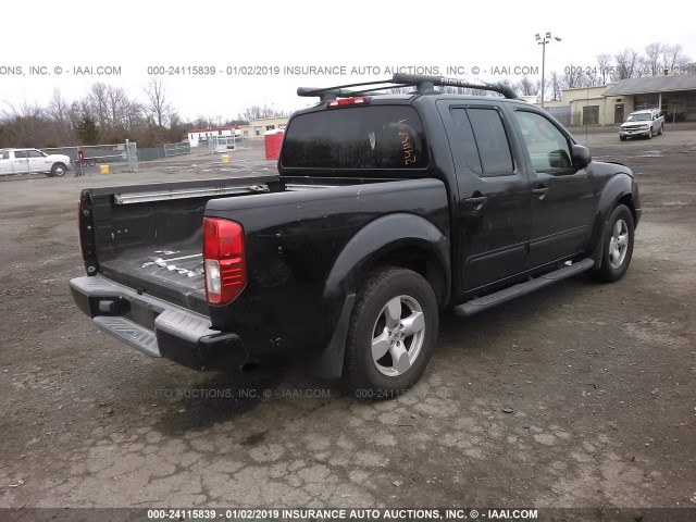 1N6AD07U65C457299 - 2005 NISSAN FRONTIER CREW CAB LE/CREW CAB SE/CREW CAB OFF ROAD BLACK photo 4