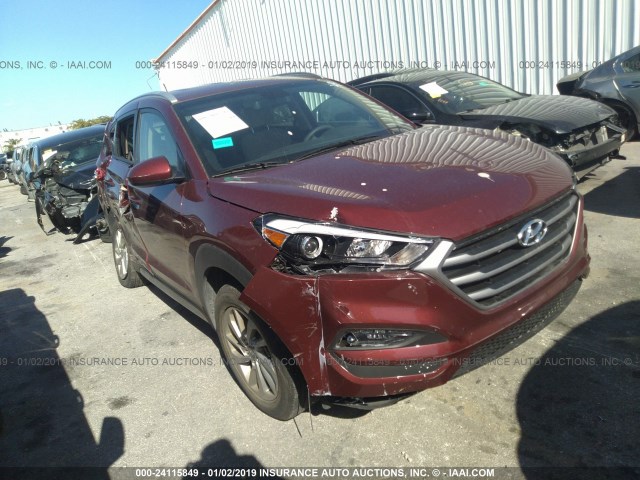 KM8J33A40HU335922 - 2017 HYUNDAI TUCSON LIMITED/SPORT AND ECO/SE RED photo 1