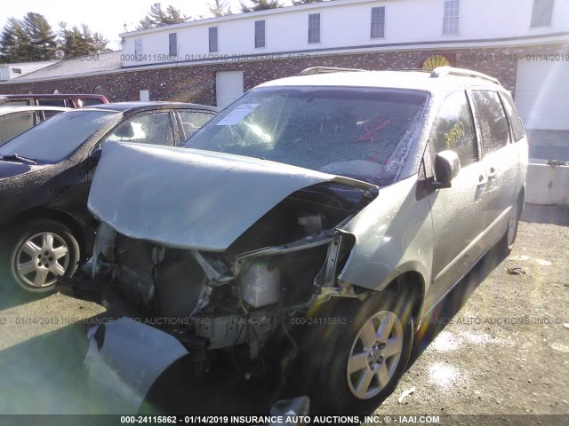 5TDZK23CX8S107956 - 2008 TOYOTA SIENNA CE/LE GREEN photo 2