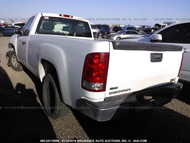 1GTPCTEAXAZ179265 - 2010 GMC SIERRA C1500 WHITE photo 3