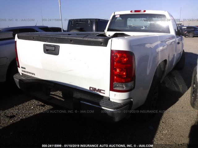 1GTPCTEAXAZ179265 - 2010 GMC SIERRA C1500 WHITE photo 4