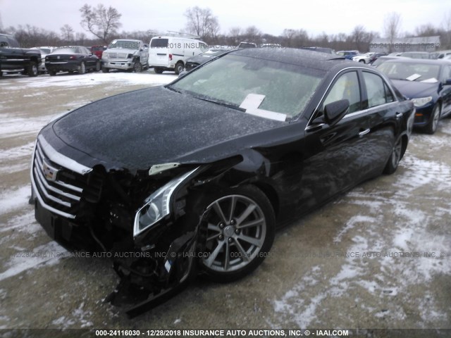 1G6AX5SX1J0133457 - 2018 CADILLAC CTS LUXURY BLACK photo 2