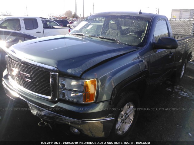 1GTEK14J97Z598376 - 2007 GMC NEW SIERRA K1500 Dark Blue photo 2