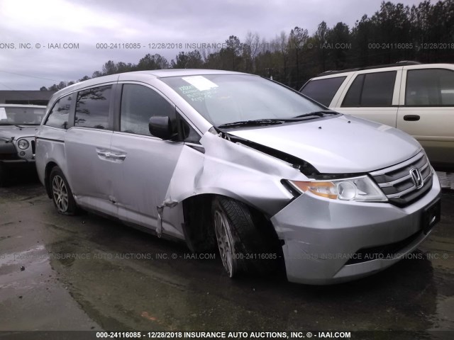 5FNRL5H6XCB097265 - 2012 HONDA ODYSSEY EXL SILVER photo 1