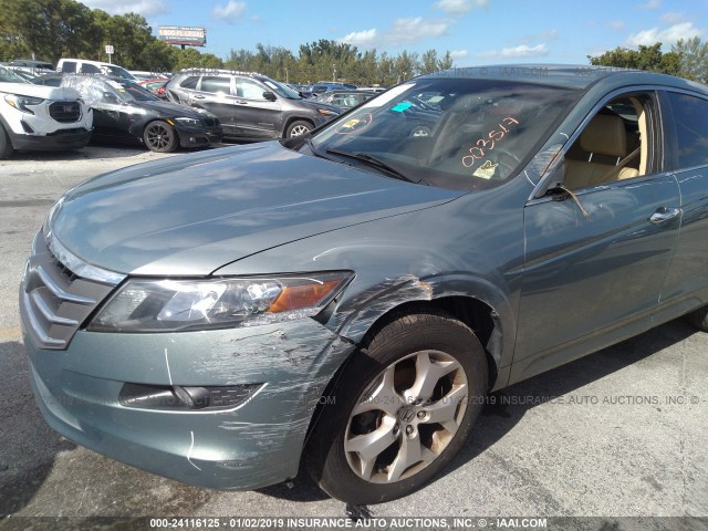 5J6TF1H58CL003517 - 2012 HONDA CROSSTOUR EXL Light Blue photo 6