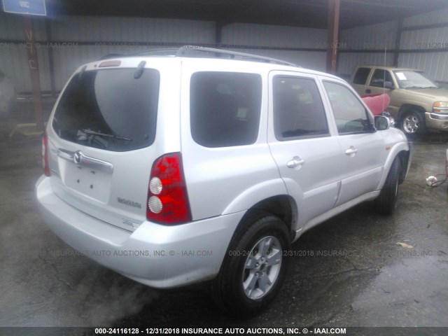 4F2YZ94165KM09342 - 2005 MAZDA TRIBUTE S SILVER photo 4