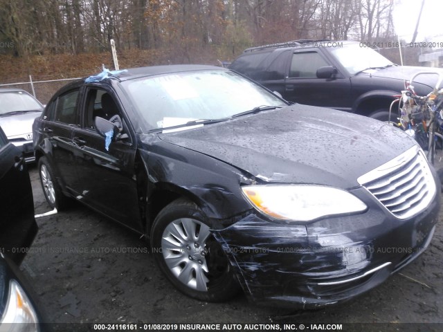 1C3CCBAB7CN292547 - 2012 CHRYSLER 200 LX BLACK photo 1