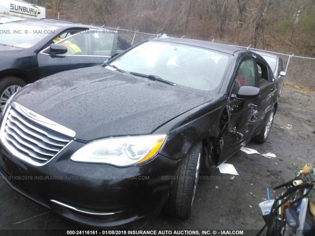 1C3CCBAB7CN292547 - 2012 CHRYSLER 200 LX BLACK photo 2