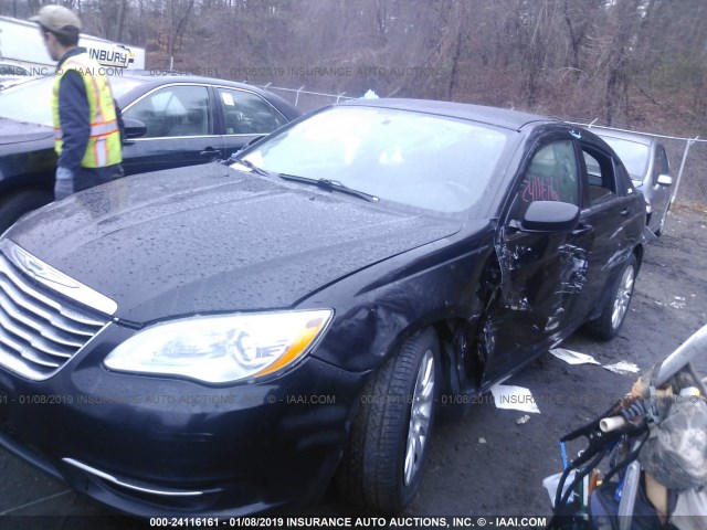 1C3CCBAB7CN292547 - 2012 CHRYSLER 200 LX BLACK photo 6