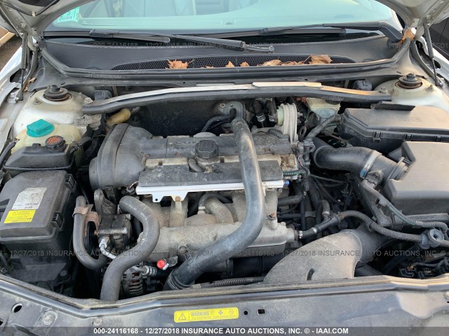 YV1TH59H341367559 - 2004 VOLVO S80 2.5T SILVER photo 10